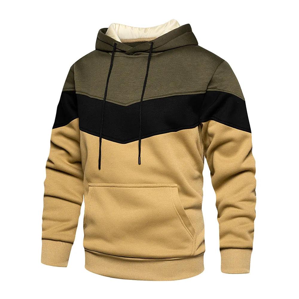 Sammy Jackson Authentic Patchwork Hoodie Featuring Warm Fleece