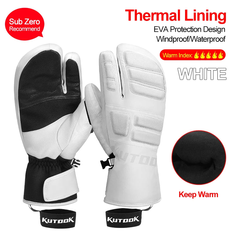 Sammy Jackson Thermal Ski Mittens Windproof Water Resistant Gloves