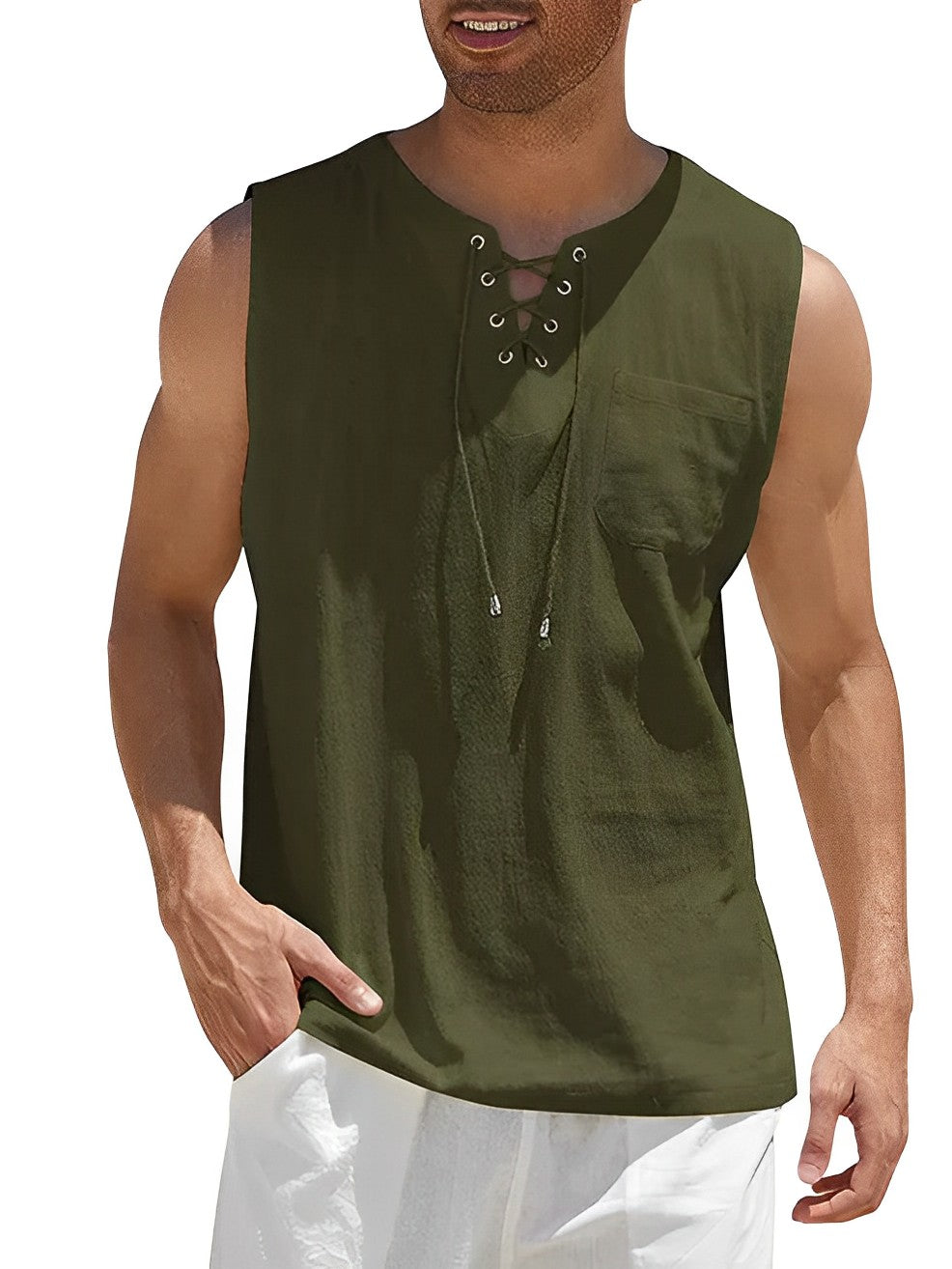 Sammy Jackson Derek Tank Top Men Breathable Lightweight Summer Tee