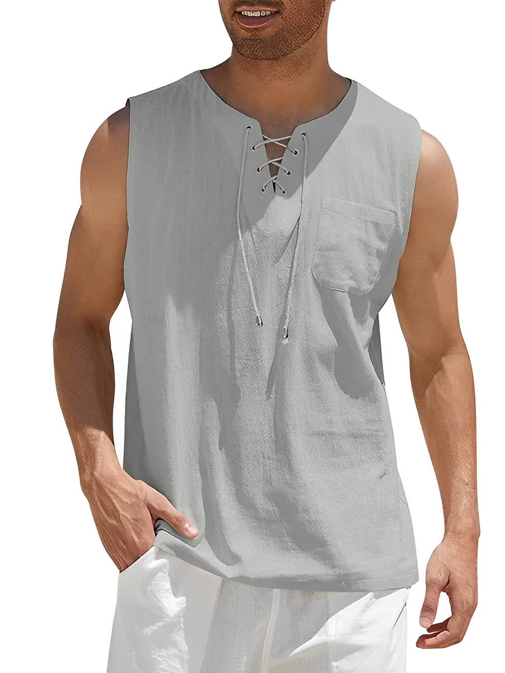 Sammy Jackson Derek Tank Top Men Breathable Lightweight Summer Tee