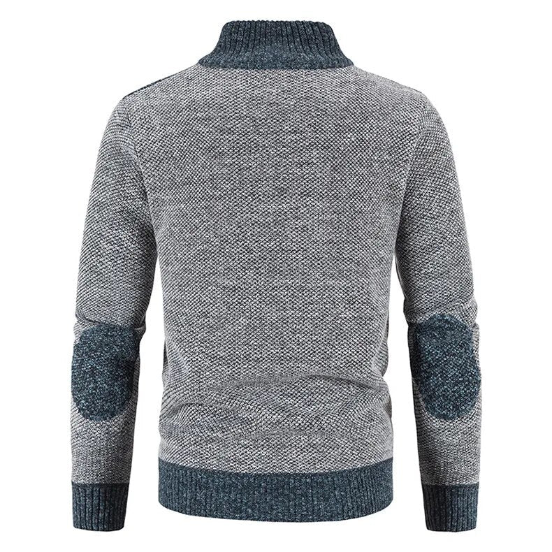 Sammy Jackson Zip Front Knit Vest High Neck Casual Warm Layer