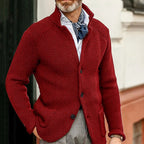 Sammy Jackson Pocketknit Warm Winter Vest With Stand Collar And Pockets