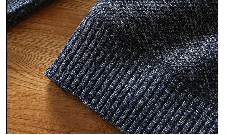 Sammy Jackson Mens Heavy Weight Wool Half Zip Winter Sweater