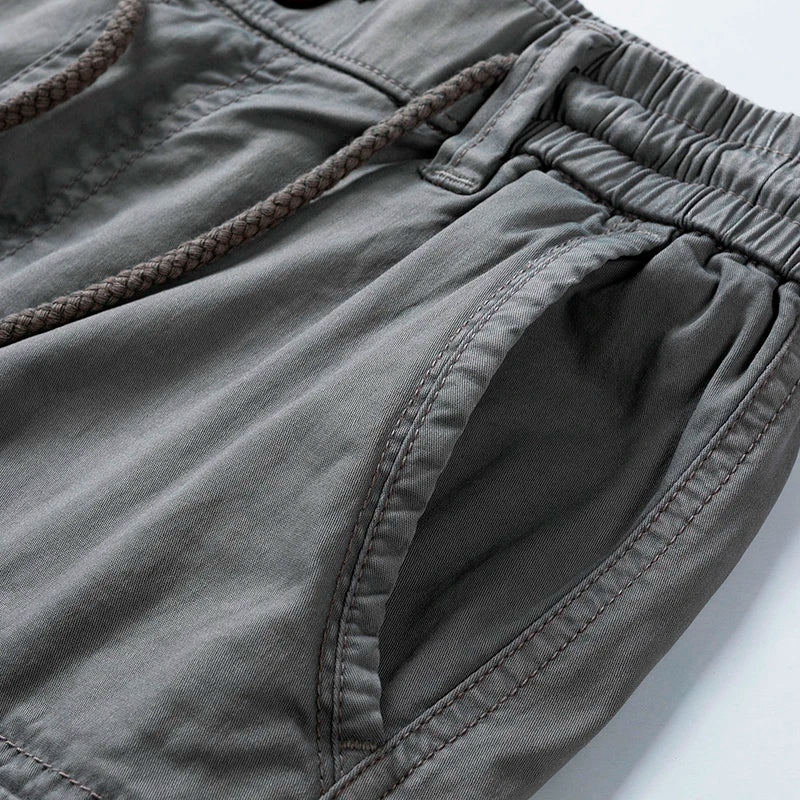 Sammy Jackson Cotton Cargo Shorts Koenraad Classic Fit Multi Pocket