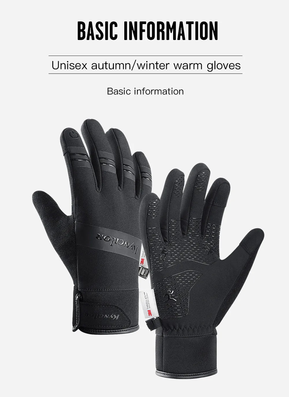 Sammy Jackson TechRunner Windproof Touchscreen Running Gloves