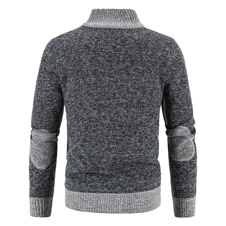 Sammy Jackson Zip Front Knit Vest High Neck Casual Warm Layer