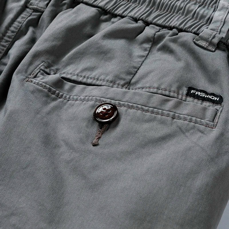 Sammy Jackson Cotton Cargo Shorts Koenraad Classic Fit Multi Pocket