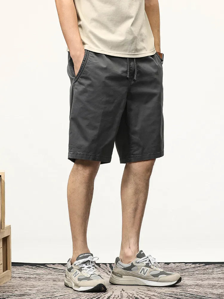 Sammy Jackson Men's Hendrik Straight Fit Cotton Drawstring Shorts