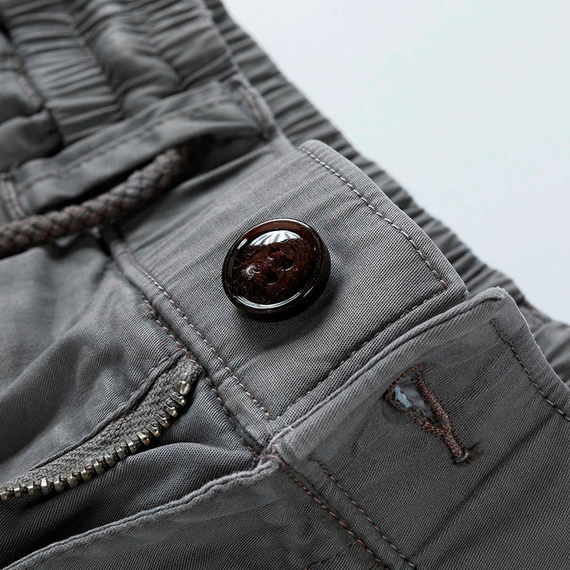 Sammy Jackson Cotton Cargo Shorts Koenraad Classic Fit Multi Pocket