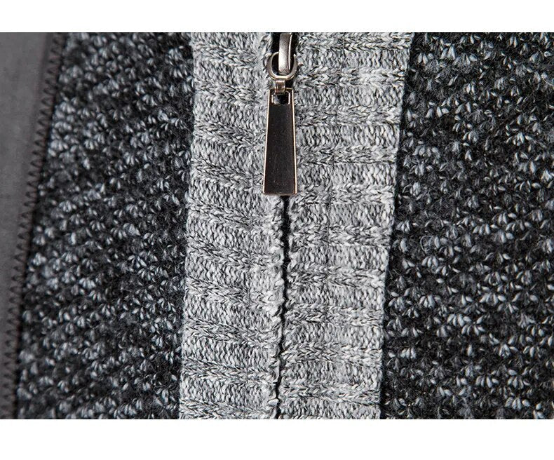 Sammy Jackson Zip Front Knit Vest High Neck Casual Warm Layer