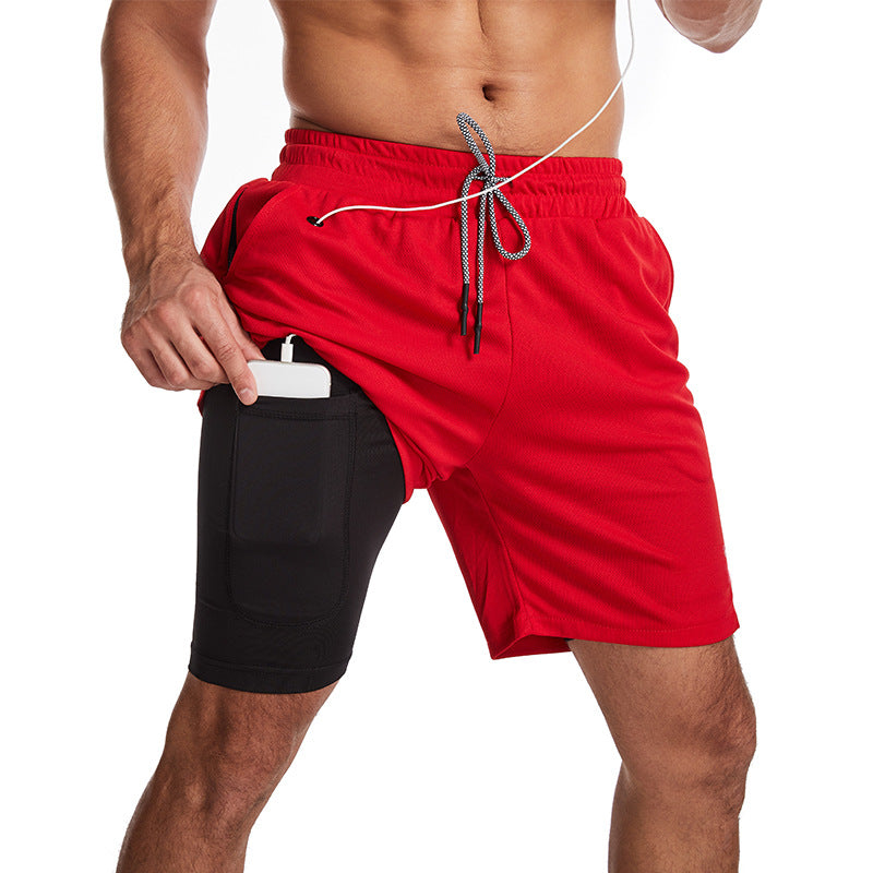 Sammy Jackson Dylan Men Quick Dry Compression Swim Trunks With Zip Pockets