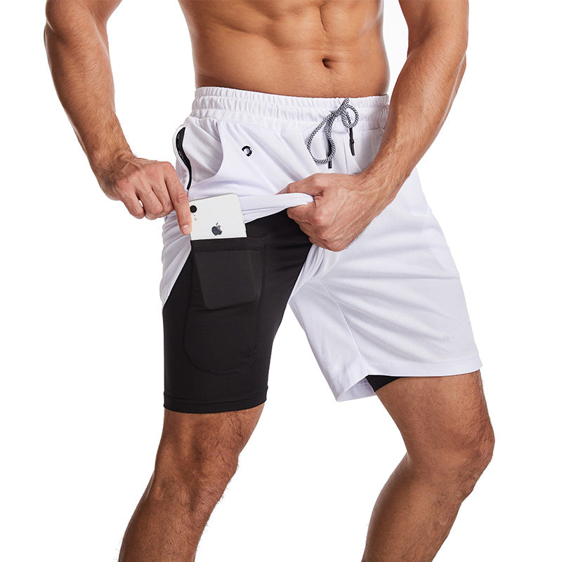 Sammy Jackson Dylan Men Quick Dry Compression Swim Trunks With Zip Pockets