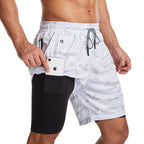 Sammy Jackson Dylan Men Quick Dry Compression Swim Trunks With Zip Pockets