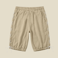 Men's Relaxed Fit Lace Up Side Shorts With Elastic Cuffs And Drawstring Waist