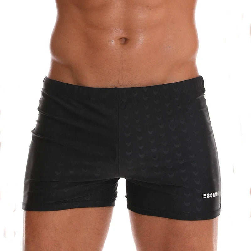 Sammy Jackson Jesse Men's Swim Shorts Quilted Support Black