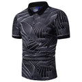 Sammy Jackson Stefan Golf Print Casual Short Sleeve Polo Shirt