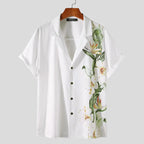 Sammy Jackson Andre Floral Print Short Sleeve Casual Summer Shirt
