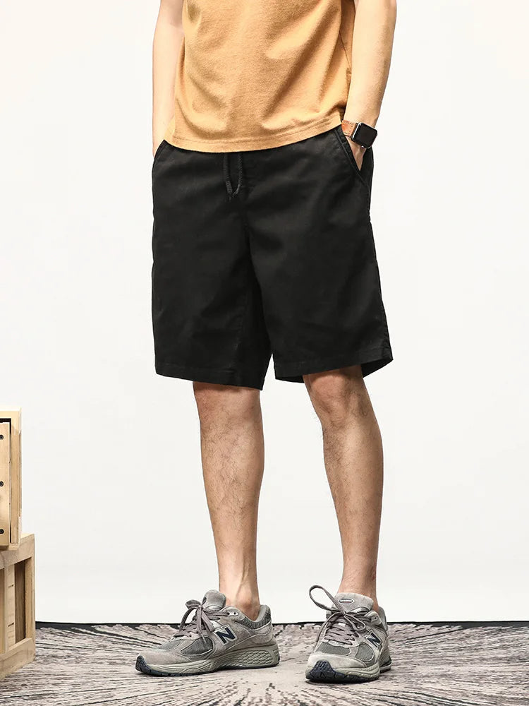 Sammy Jackson Men's Hendrik Straight Fit Cotton Drawstring Shorts