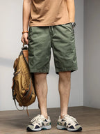 Sammy Jackson Men's Hendrik Straight Fit Cotton Drawstring Shorts