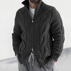 Sammy Jackson Sven Knitted Vest With Full Zip High Neck Collar