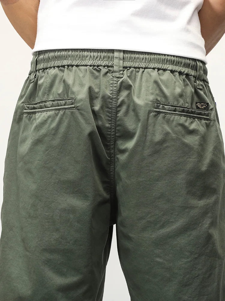 Sammy Jackson Men's Hendrik Straight Fit Cotton Drawstring Shorts
