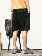Sammy Jackson Men's Hendrik Straight Fit Cotton Drawstring Shorts