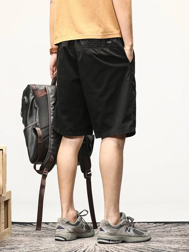 Sammy Jackson Men's Hendrik Straight Fit Cotton Drawstring Shorts