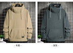 Sammy Jackson Warm Oversized Fleece Lined Street Hoodie Black