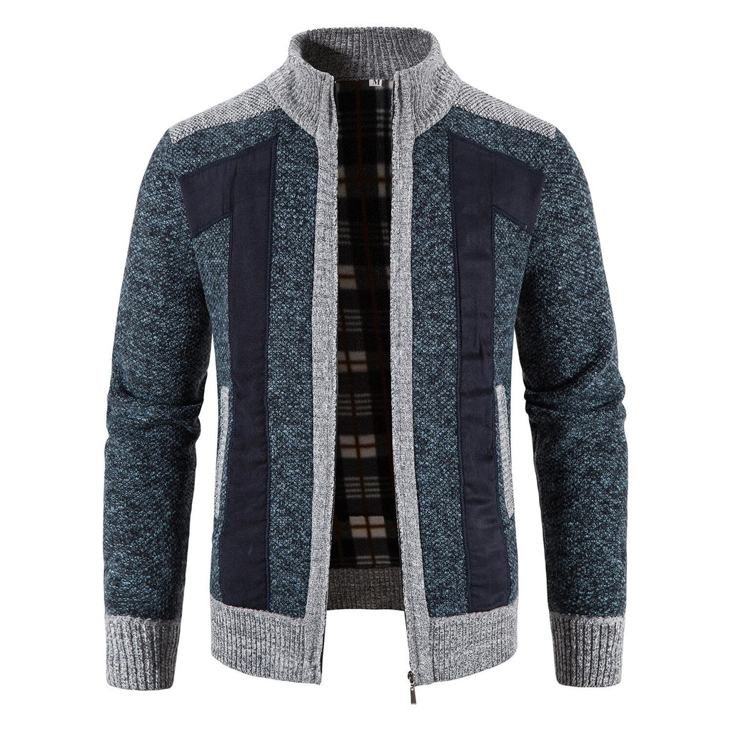 Sammy Jackson Zip Front Knit Vest High Neck Casual Warm Layer