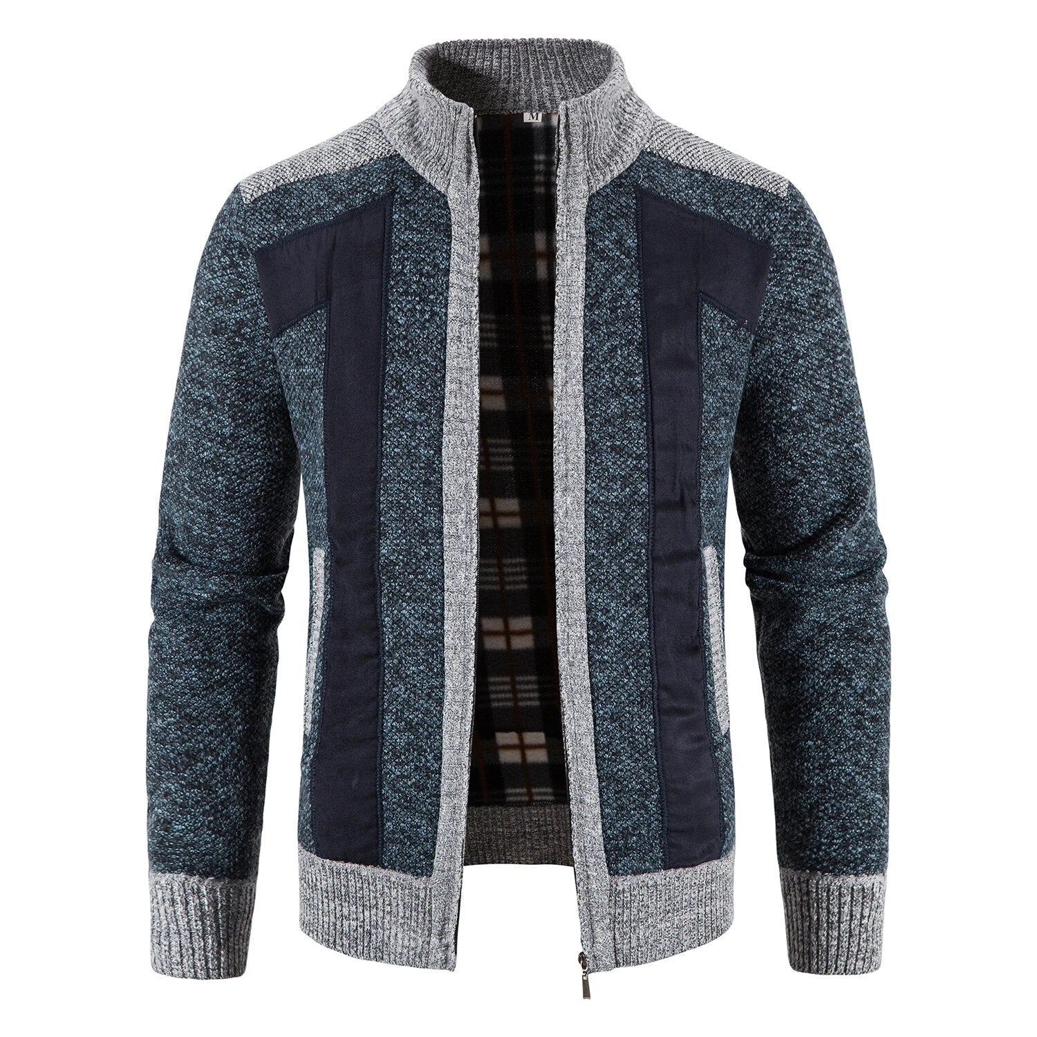 Sammy Jackson Zip Front Knit Vest High Neck Casual Warm Layer