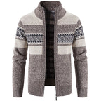 Sammy Jackson Mens Thick Knit Stand Collar Vest For Fall Winter