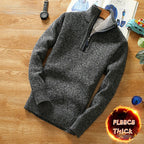Sammy Jackson Mens Heavy Weight Wool Half Zip Winter Sweater