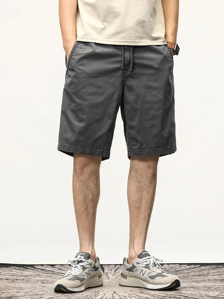 Sammy Jackson Men's Hendrik Straight Fit Cotton Drawstring Shorts
