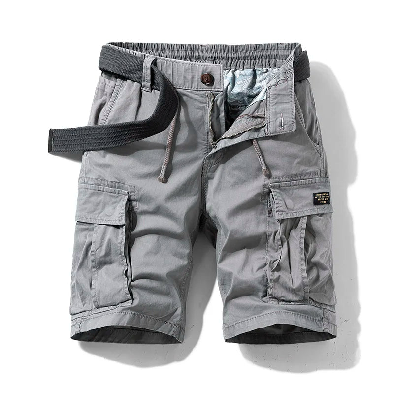 Sammy Jackson Cotton Cargo Shorts Koenraad Classic Fit Multi Pocket