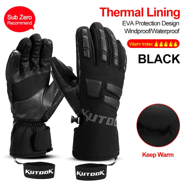 Sammy Jackson Thermal Ski Mittens Windproof Water Resistant Gloves