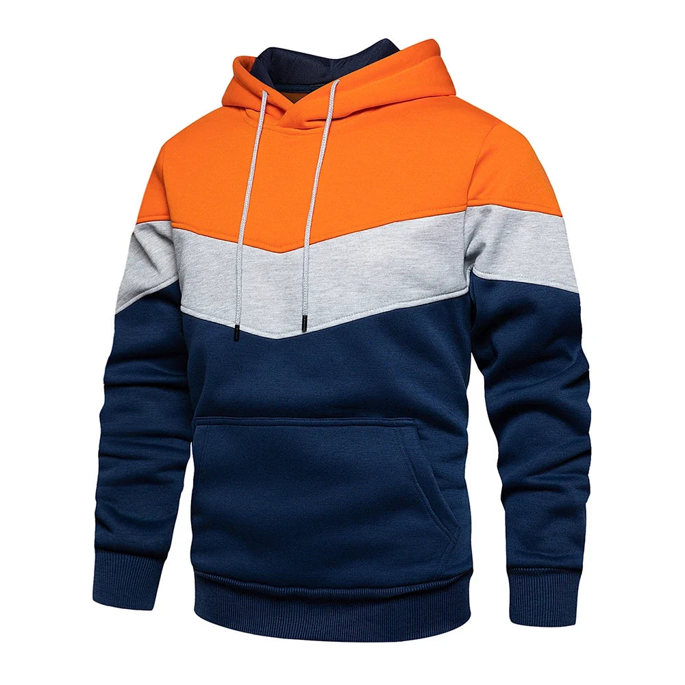 Sammy Jackson Authentic Patchwork Hoodie Featuring Warm Fleece