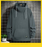 Sammy Jackson Warm Oversized Fleece Lined Street Hoodie Black