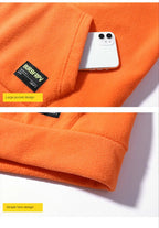 Sammy Jackson Warm Oversized Fleece Lined Street Hoodie Black