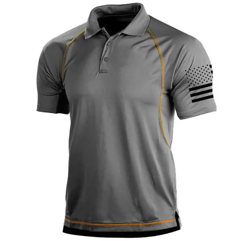 Sammy Jackson Arnold Men Tactical Sports Comfortable Polo Shirt