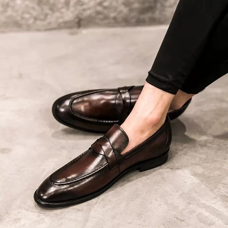 Sartorian Men's Genuine Leather Penny Loafer Slip On Dress Shoe