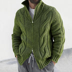 Sammy Jackson Sven Knitted Vest With Full Zip High Neck Collar