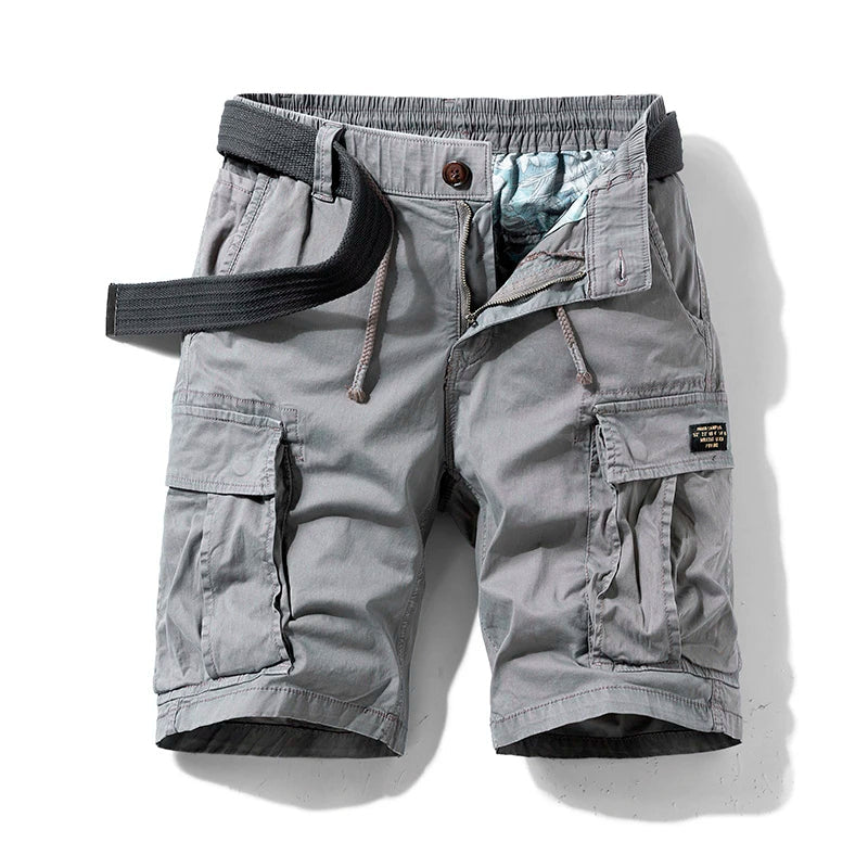 Sammy Jackson Cotton Cargo Shorts Koenraad Classic Fit Multi Pocket