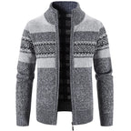Sammy Jackson Mens Thick Knit Stand Collar Vest For Fall Winter