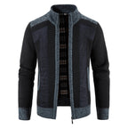 Sammy Jackson Zip Front Knit Vest High Neck Casual Warm Layer