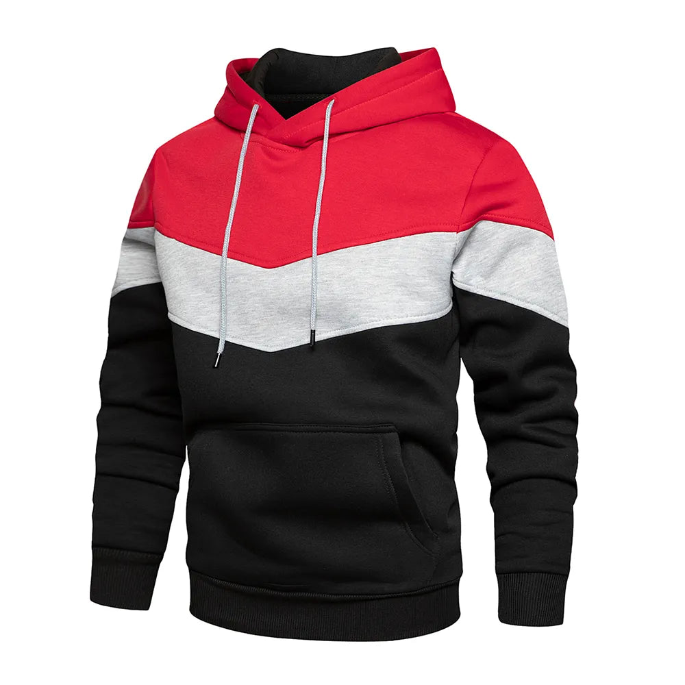 Sammy Jackson Authentic Patchwork Hoodie Featuring Warm Fleece