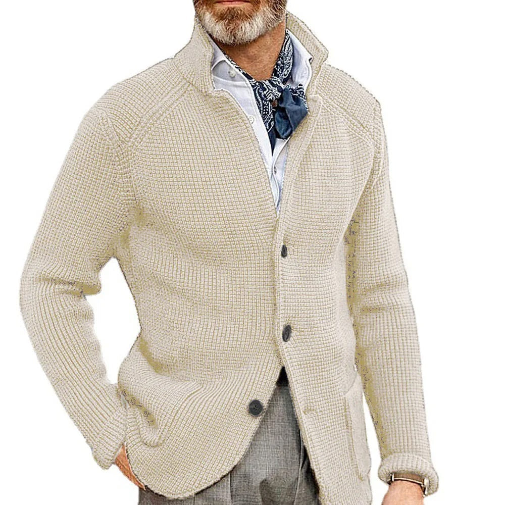 Sammy Jackson Pocketknit Warm Winter Vest With Stand Collar And Pockets