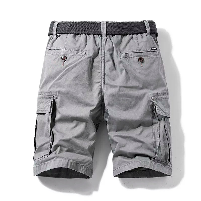 Sammy Jackson Cotton Cargo Shorts Koenraad Classic Fit Multi Pocket