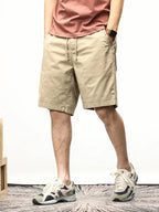 Sammy Jackson Men's Hendrik Straight Fit Cotton Drawstring Shorts