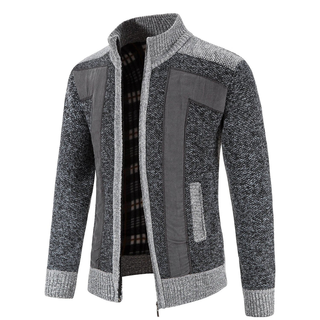 Sammy Jackson Zip Front Knit Vest High Neck Casual Warm Layer