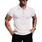 Sammy Jackson Gert Men's Short Sleeve Striped Navy Polo Shirt
